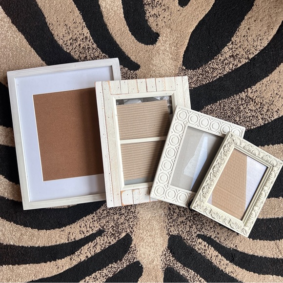 Other - Elegant White Photo Frame Set